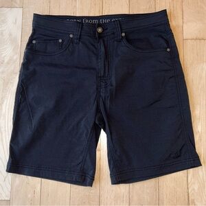 prAna Brion II Men’s Shorts - Stormy Night Black 32” waist X 9” Inseam